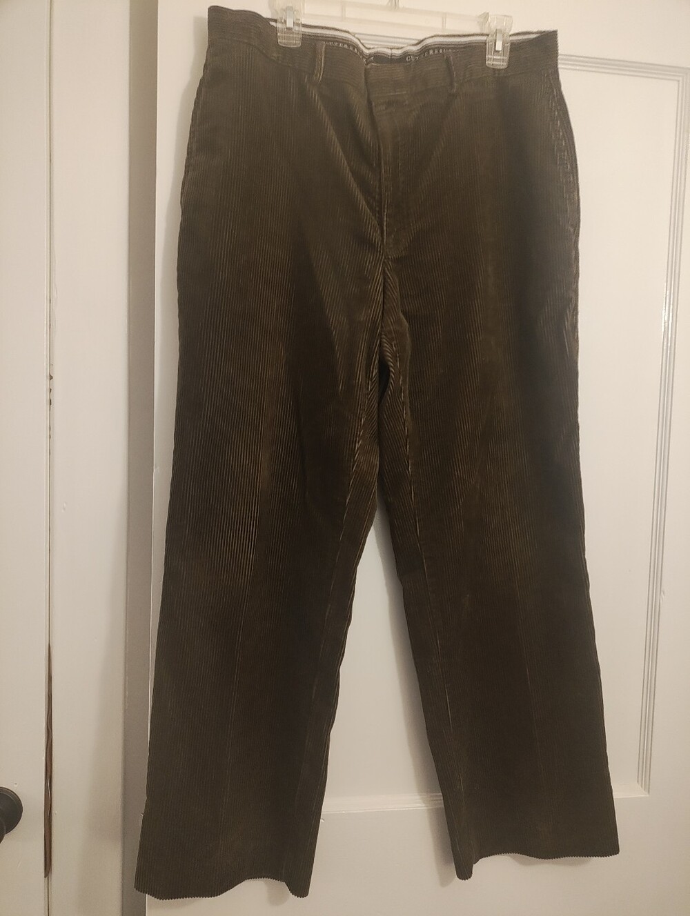 Cutter & Buck Brown Corduroy Pants Men's 38x32 100% Cotton